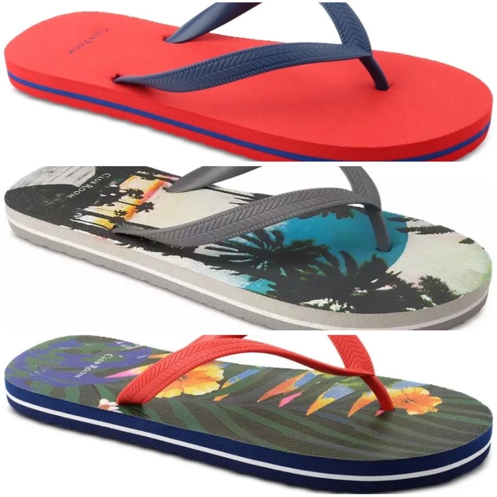CLUB ROOM MEN'S SANTINO FLIP FLOP JANDALS SLIPPERS SANDALS UNISEX COMFORTABLE